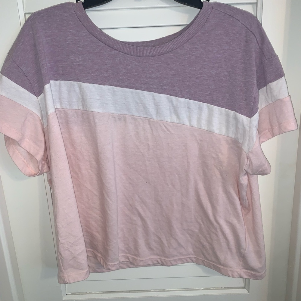 Torrid color block crop top